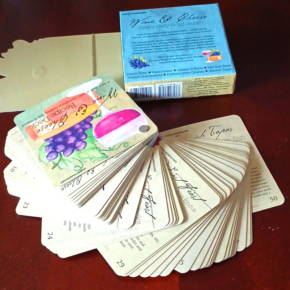 Wine & Cheese Recipe Deck Cards - Picture 4 of 16